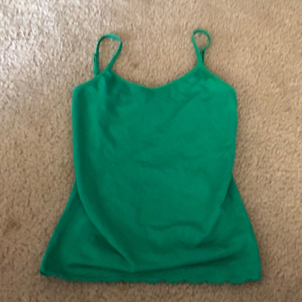 Green tank top
